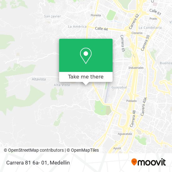 Mapa de Carrera 81 6a- 01