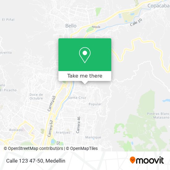 Calle 123 47-50 map