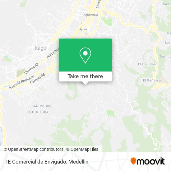 Mapa de IE Comercial de Envigado