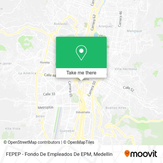 FEPEP - Fondo De Empleados De EPM map