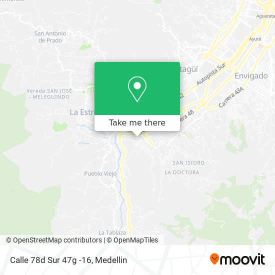 Mapa de Calle 78d Sur 47g -16