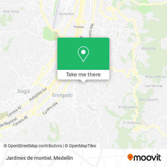 Mapa de Jardines de montiel