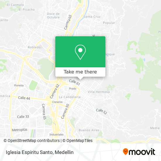 Mapa de Iglesia Espiritu Santo