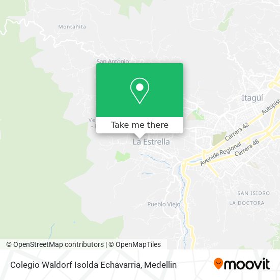 Mapa de Colegio Waldorf Isolda Echavarria
