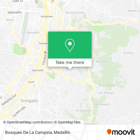 Bosques De La Campina map