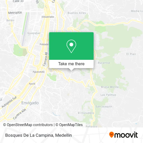 Bosques De La Campina map