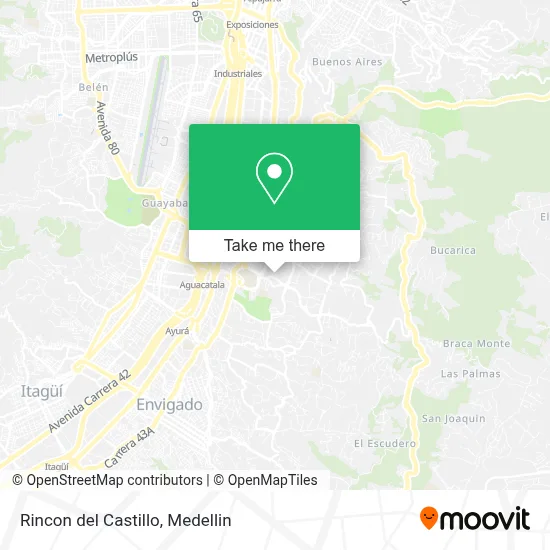 Rincon del Castillo map