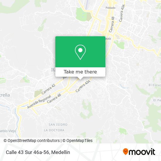 Mapa de Calle 43 Sur 46a-56