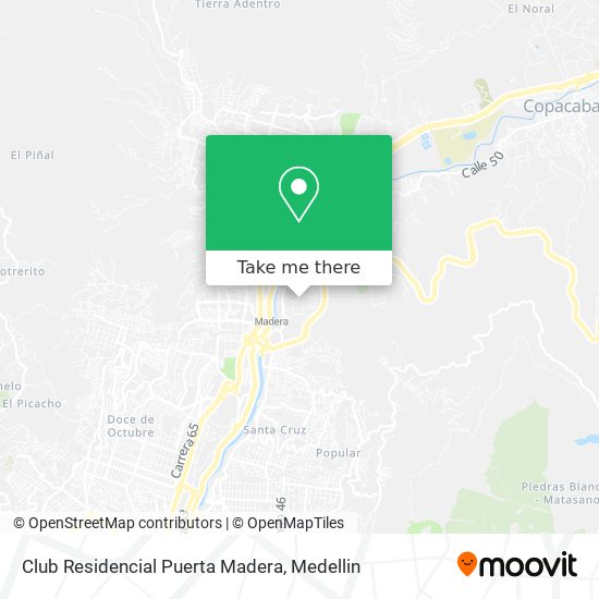 Mapa de Club Residencial Puerta Madera