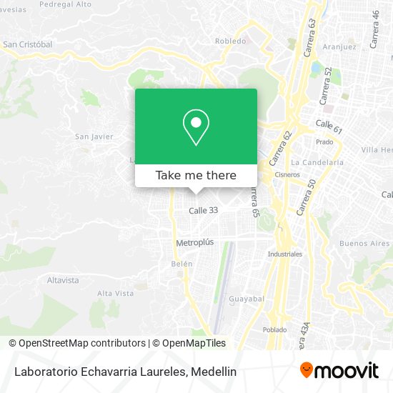 Laboratorio Echavarria Laureles map