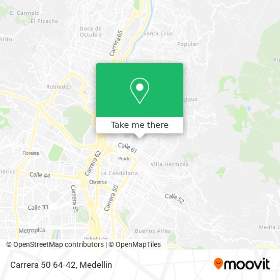 Mapa de Carrera 50 64-42