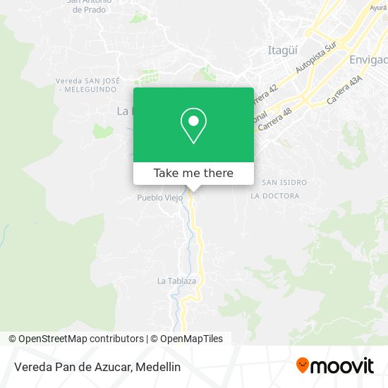 Mapa de Vereda Pan de Azucar