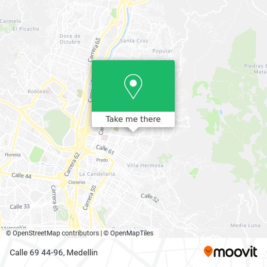 Mapa de Calle 69 44-96