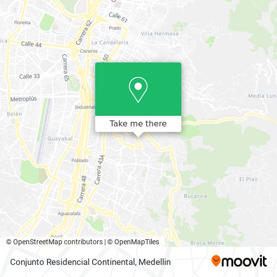 Mapa de Conjunto Residencial Continental