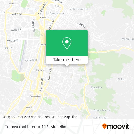 Transversal Inferior 116 map