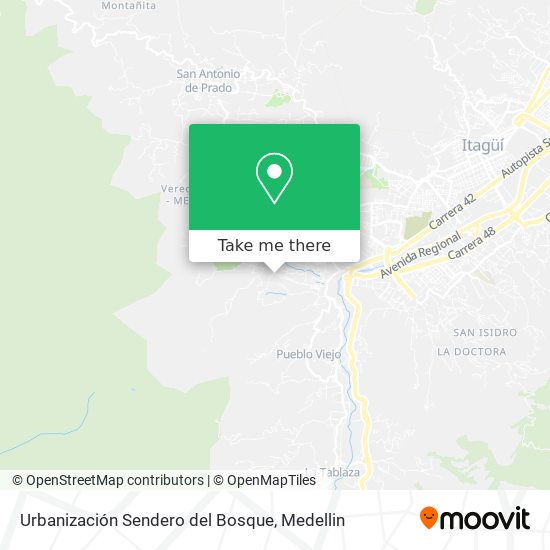 Urbanización Sendero del Bosque map