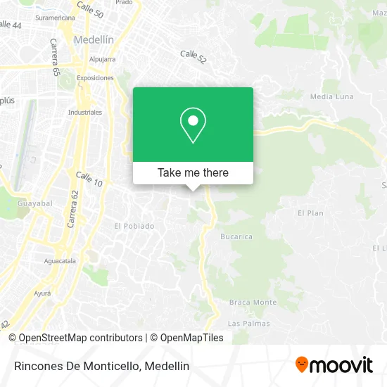 Rincones De Monticello map