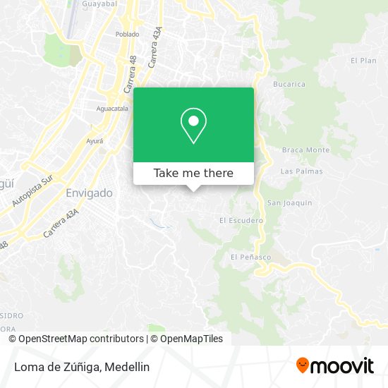 Loma de Zúñiga map