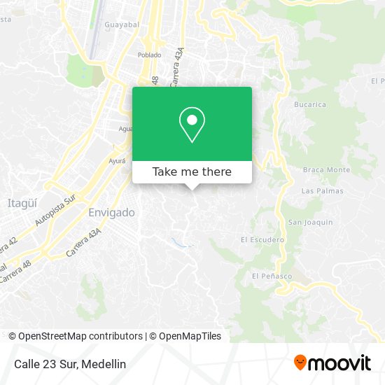 Mapa de Calle 23 Sur