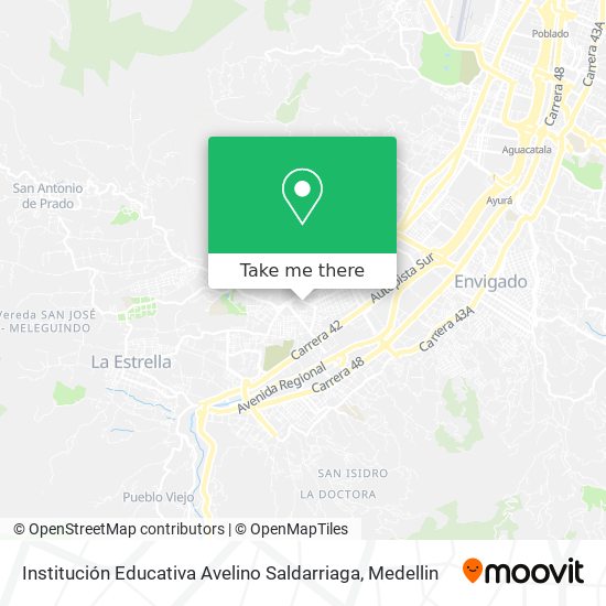 Institución Educativa Avelino Saldarriaga map
