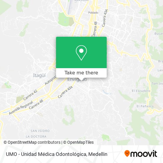 Mapa de UMO - Unidad Médica Odontológica