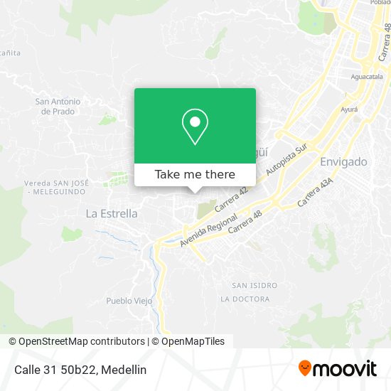 Mapa de Calle 31 50b22