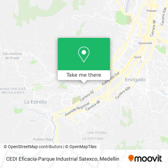 Mapa de CEDI Eficacia-Parque Industrial Satexco