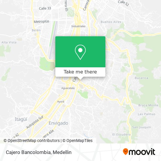 Mapa de Cajero Bancolombia