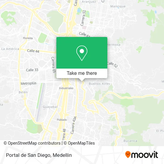 Portal de San Diego map
