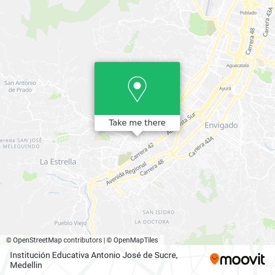 Mapa de Institución Educativa Antonio José de Sucre