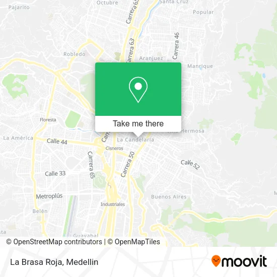 La Brasa Roja map