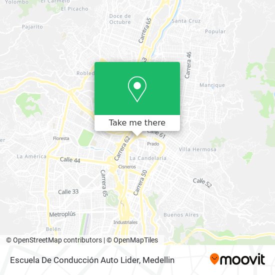 Mapa de Escuela De Conducción Auto Lider