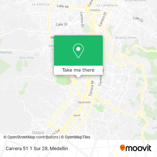 Mapa de Carrera 51 1 Sur 28