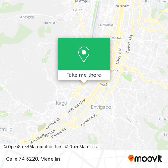 Mapa de Calle 74 5220