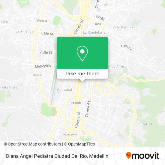 Mapa de Diana Angel Pediatra Ciudad Del Rio