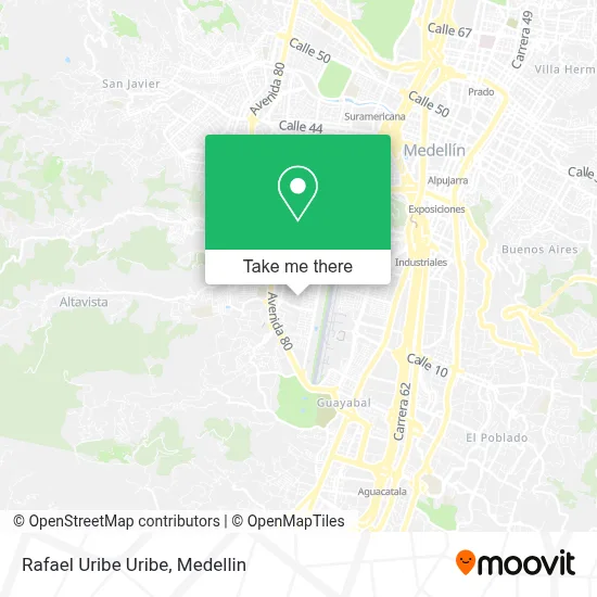 Rafael Uribe Uribe map