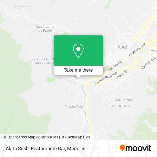 Mapa de Akita Sushi Restaurante Bar