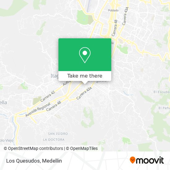 Los Quesudos map