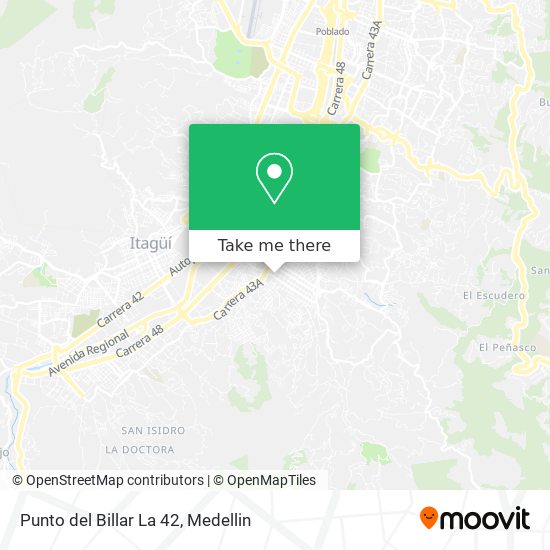 Punto del Billar La 42 map