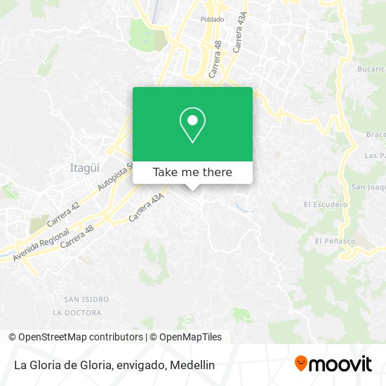 La Gloria de Gloria, envigado map