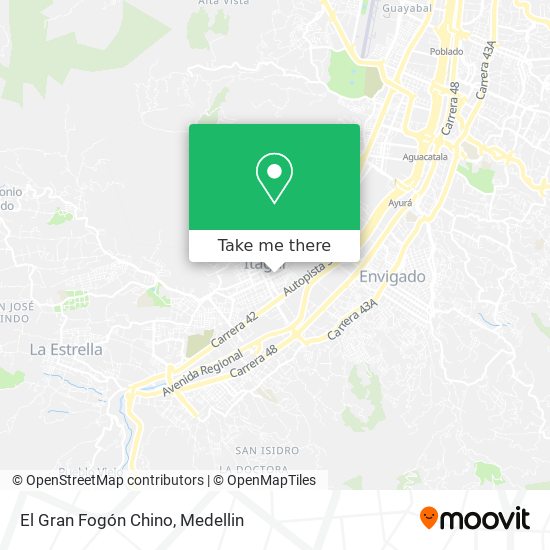 El Gran Fogón Chino map