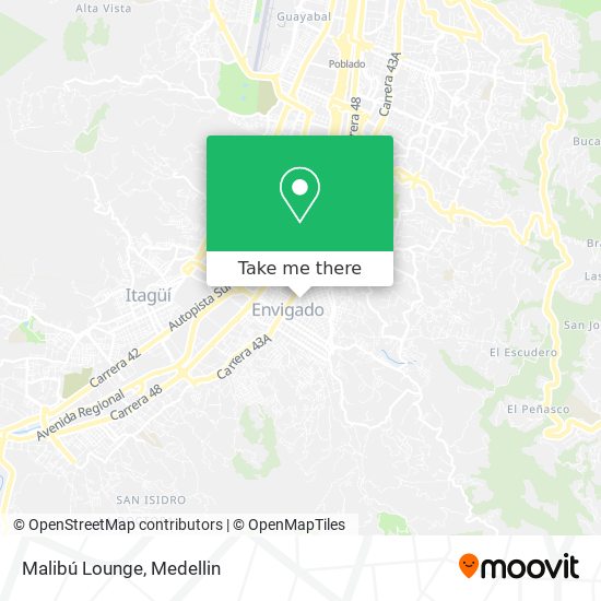 Malibú Lounge map
