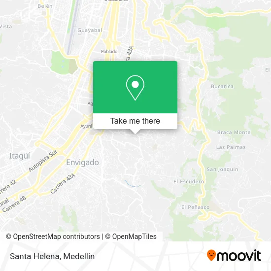 Mapa de Santa Helena