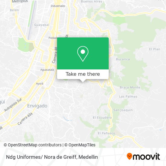 Mapa de Ndg Uniformes/ Nora de Greiff