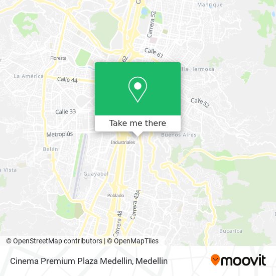 Cinema Premium Plaza Medellin map