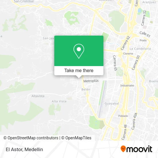 El Astor map