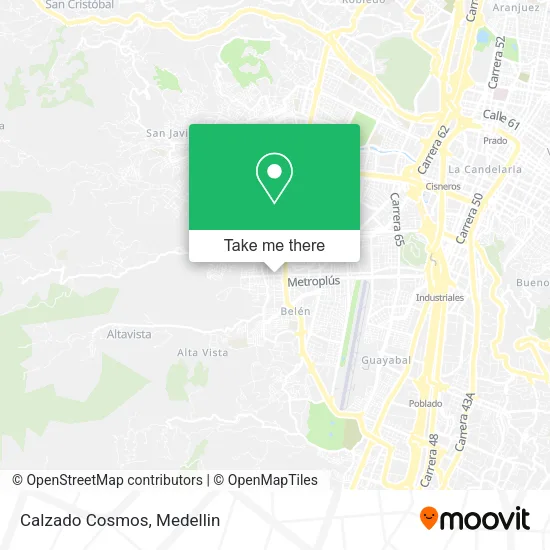 Mapa de Calzado Cosmos