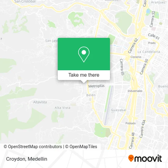 Croydon map