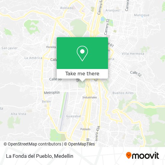 Mapa de La Fonda del Pueblo