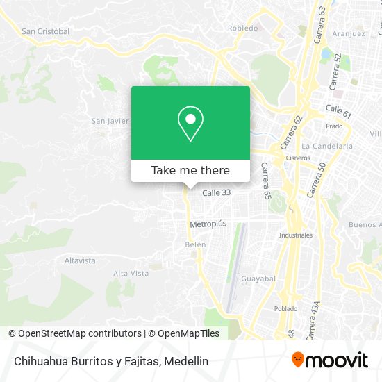 Chihuahua Burritos y Fajitas map